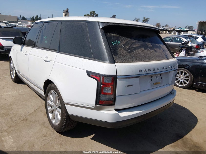 Vin: salgs2pf6ga298940, lot: 46319459, land rover range rover 3.0l v6 supercharged hse 20163