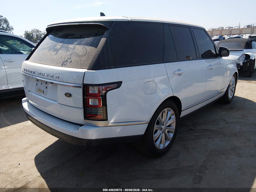 Vin: salgs2pf6ga298940, lot: 46319459, land rover range rover 3.0l v6 supercharged hse 20164