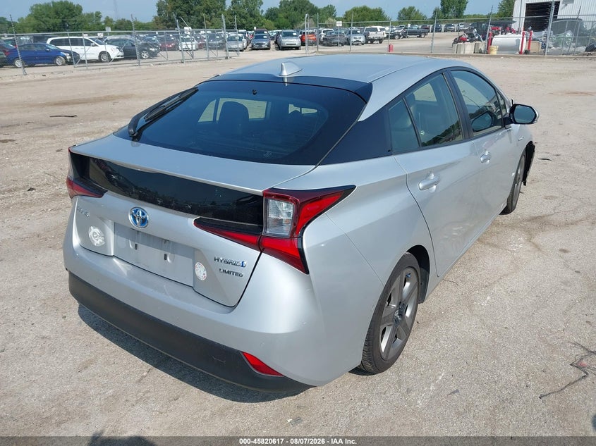 Vin: jtdkarfu5l3106015, lot: 46319498, toyota prius limited 20204