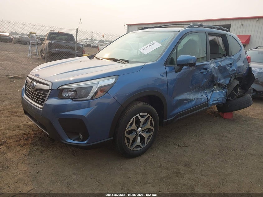 Vin: jf2skajc7mh476241, lot: 46319566, subaru forester premium 20212