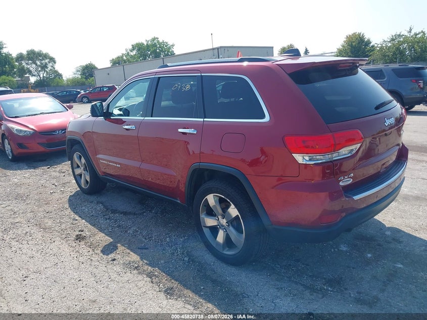 Vin: 1c4rjfbg1ec236972, lot: 46319619, jeep grand cherokee limited 20143