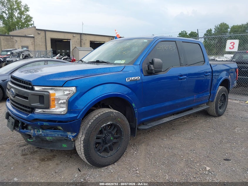 Vin: 1ftew1ep9jfd88635, lot: 46319634, ford f-150 xlt 20182