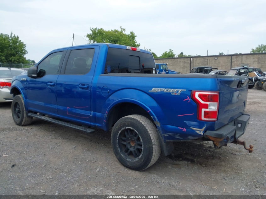Vin: 1ftew1ep9jfd88635, lot: 46319634, ford f-150 xlt 20183