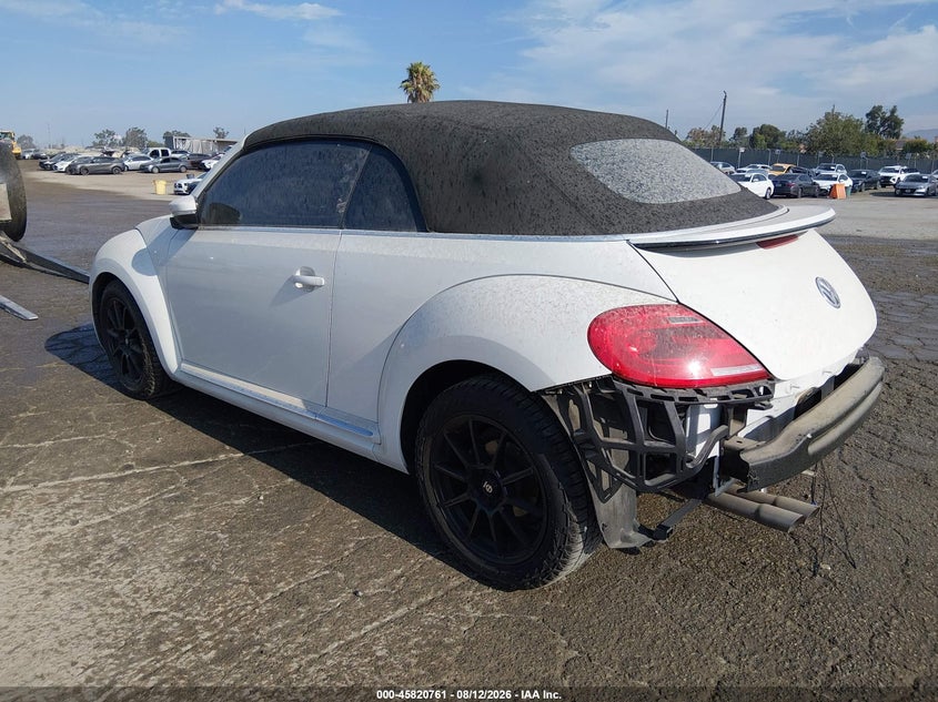 Vin: 3vw5p7at0dm830223, lot: 46319642, volkswagen beetle 2.5l 20133