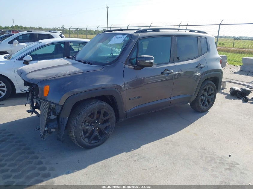 Vin: zaccjabb8jpj08065, lot: 46319644, jeep renegade altitude fwd 20182