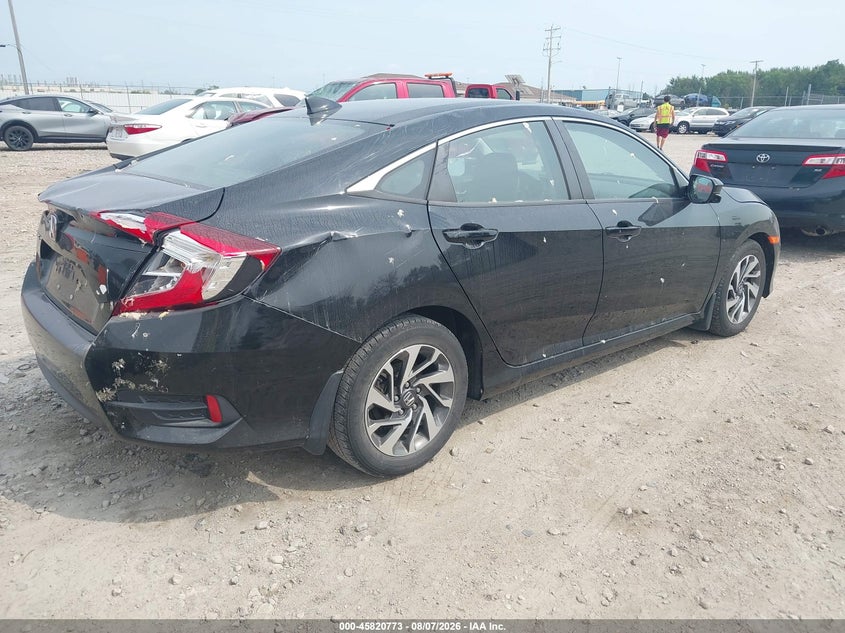 Vin: 19xfc2f75je011344, lot: 46319654, honda civic ex 20184
