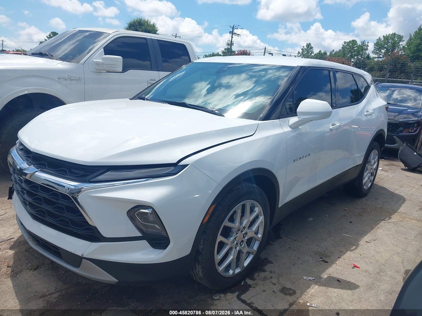 Vin: 3gnkbcr42ss161334, lot: 46319667, chevrolet blazer fwd 2lt 20252
