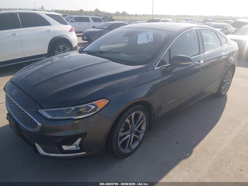 Vin: 3fa6p0ru2kr273199, lot: 46319677, ford fusion hybrid titanium 20192