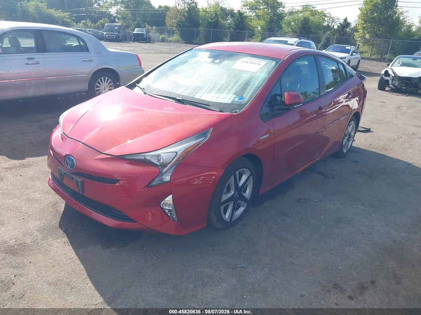 Vin: jtdkarfu1h3530069, lot: 46319716, toyota prius four touring 20172