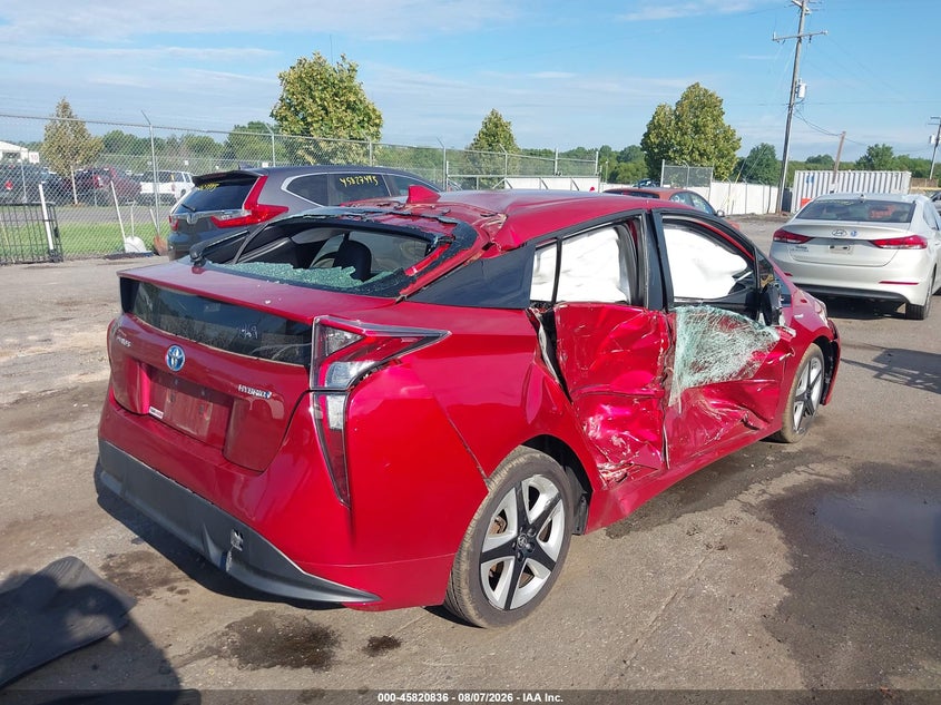 Vin: jtdkarfu1h3530069, lot: 46319716, toyota prius four touring 20174