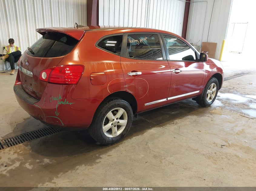 Vin: jn8as5mt7dw018034, lot: 46319793, nissan rogue s 20134