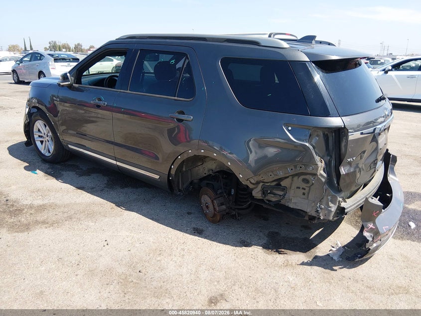 Vin: 1fm5k7d89hgb14778, lot: 46319821, ford explorer xlt 20173