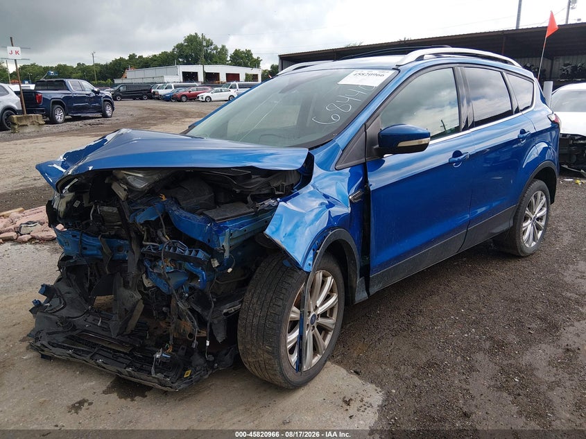 Vin: 1fmcu0jd5hue68440, lot: 46319847, ford escape titanium 20172