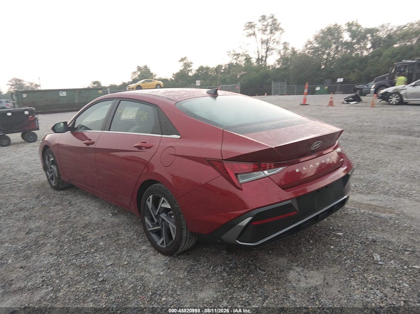 2025 HYUNDAI ELANTRA HYBRID auction photo 3