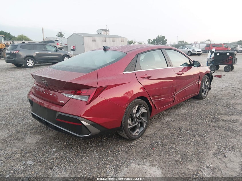 2025 HYUNDAI ELANTRA HYBRID auction photo 4