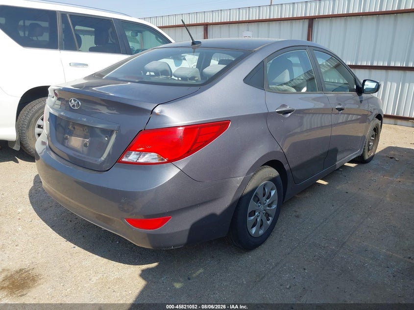 Vin: kmhct4ae3gu124333, lot: 46319933, hyundai accent se 20164