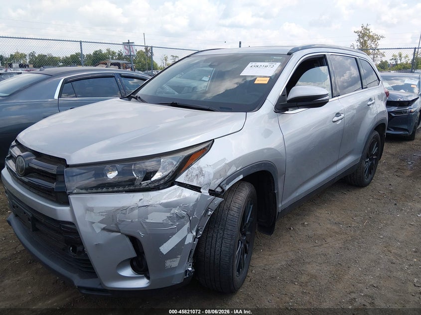 Vin: 5tdjzrfh5ks585122, lot: 46319953, toyota highlander se 20192