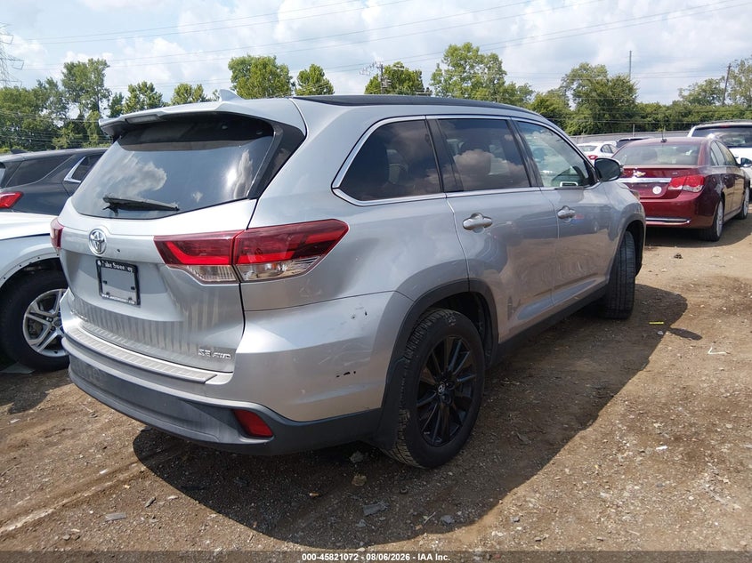 Vin: 5tdjzrfh5ks585122, lot: 46319953, toyota highlander se 20194
