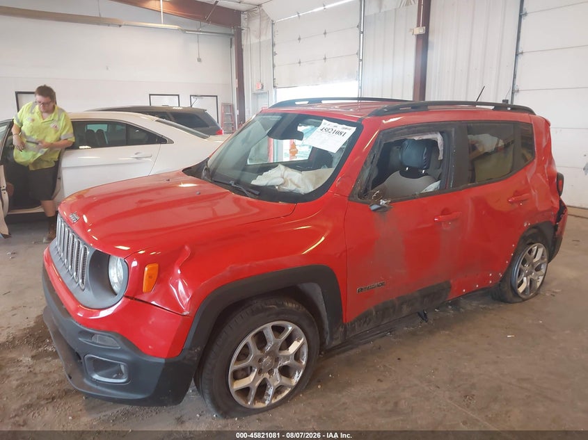 Vin: zaccjabt3fpb93836, lot: 46319962, jeep renegade latitude 20152