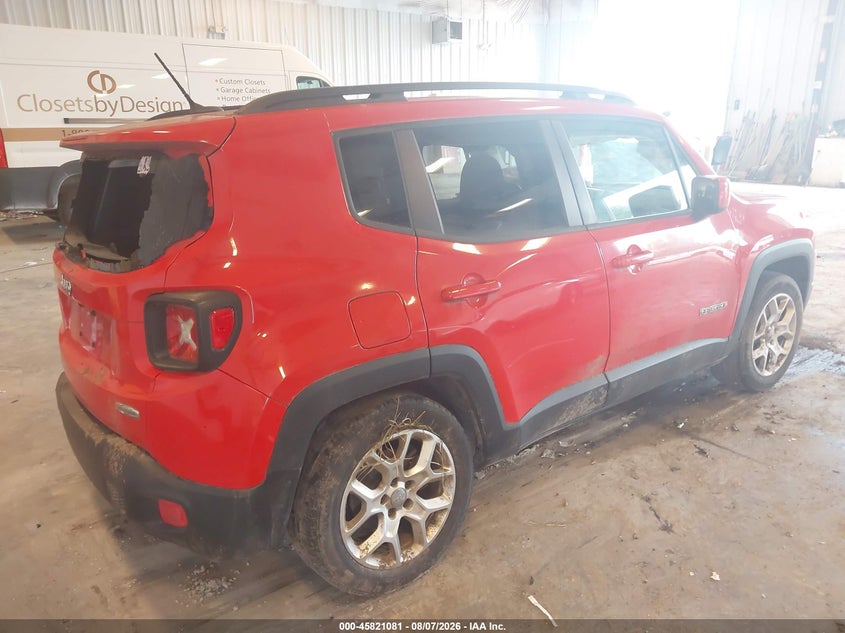 Vin: zaccjabt3fpb93836, lot: 46319962, jeep renegade latitude 20154