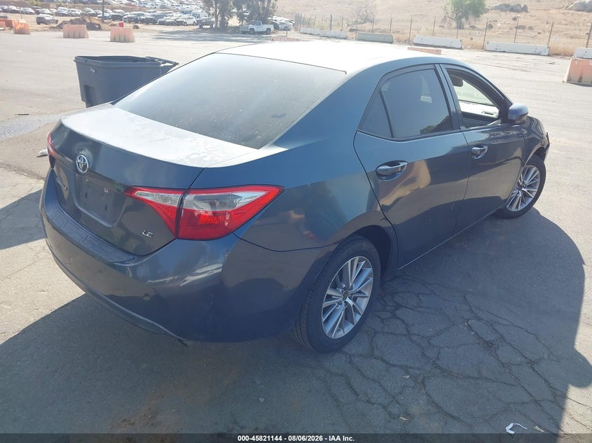 Vin: 5yfburhexep039211, lot: 46320025, toyota corolla le plus 20144