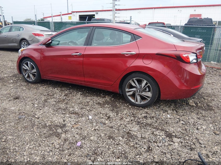 Vin: 5npdh4aexfh628011, lot: 46320038, hyundai elantra limited 20153