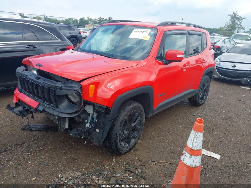 Vin: zacnjbbb2kpj74823, lot: 46320086, jeep renegade altitude 4x4 20192