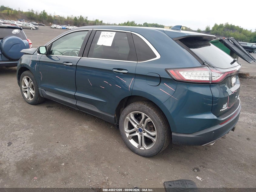 Vin: 2fmpk3k92gbb86683, lot: 46320090, ford edge titanium 20163