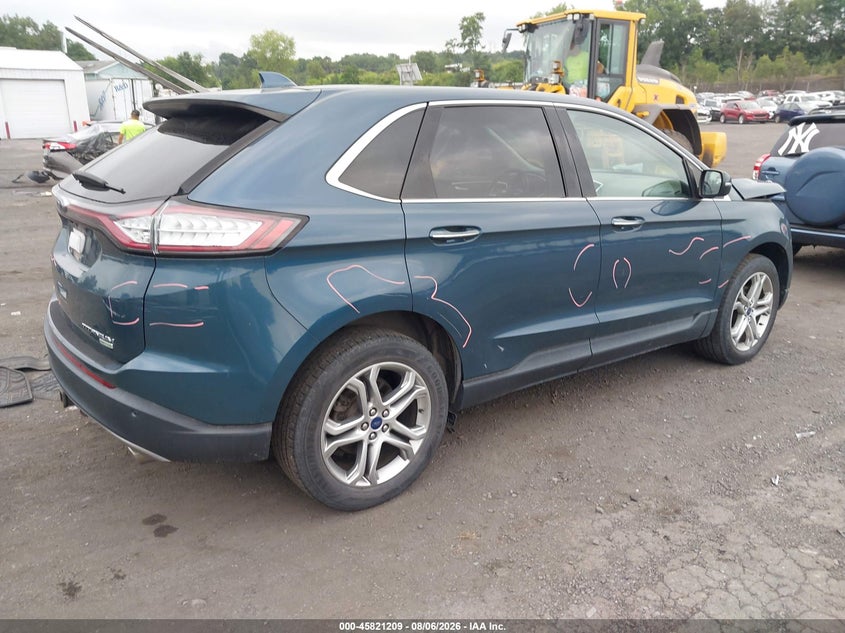 Vin: 2fmpk3k92gbb86683, lot: 46320090, ford edge titanium 20164