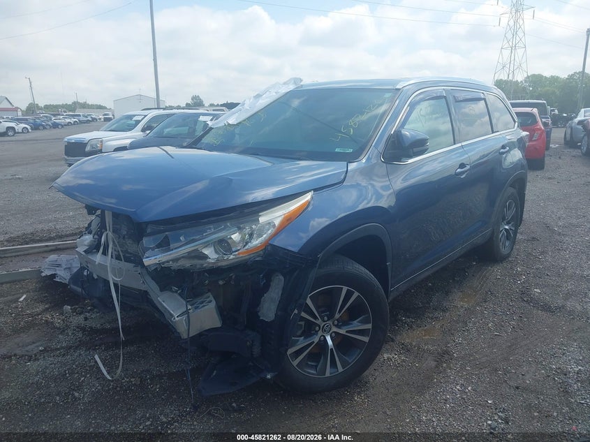 Vin: 5tdjkrfh2gs236785, lot: 46320143, toyota highlander xle v6 20162
