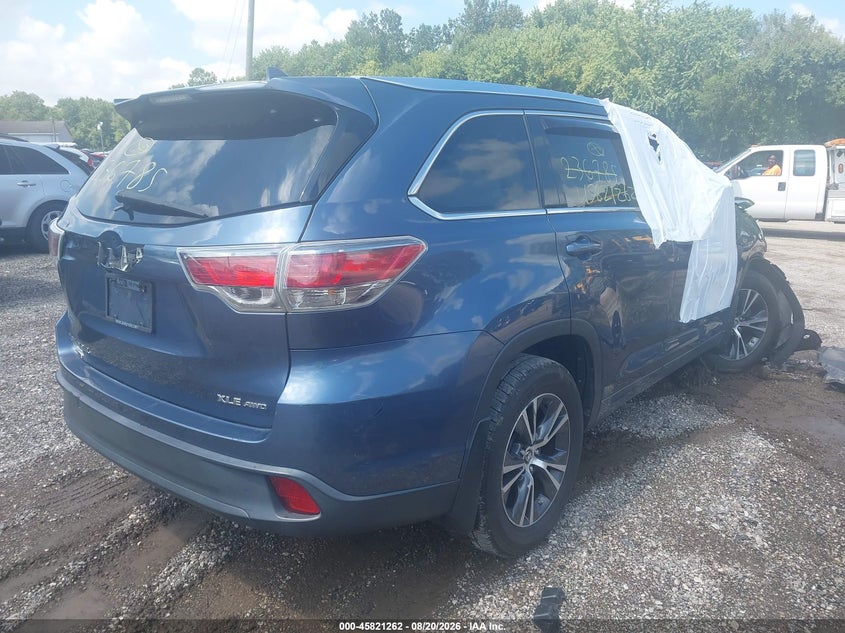 Vin: 5tdjkrfh2gs236785, lot: 46320143, toyota highlander xle v6 20164