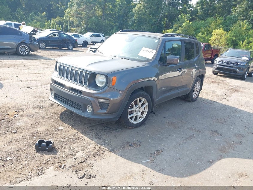 Vin: zacnjabbxkpk88238, lot: 46320152, jeep renegade latitude fwd 20192