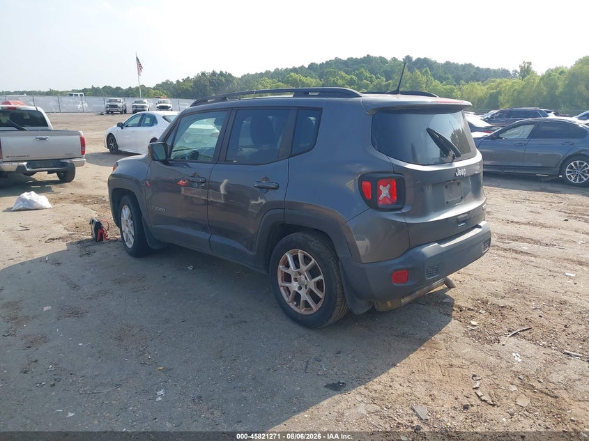 Vin: zacnjabbxkpk88238, lot: 46320152, jeep renegade latitude fwd 20193