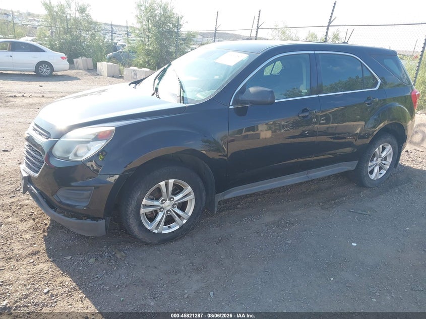 Vin: 2gnfleek1g6299127, lot: 46320168, chevrolet equinox ls 20162