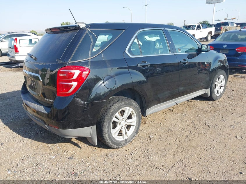Vin: 2gnfleek1g6299127, lot: 46320168, chevrolet equinox ls 20164