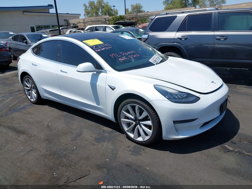 2019 Tesla Model 3 Long Range/Performance, Right Rear, IAAI, VIN 5YJ3E1EB7KF477785
