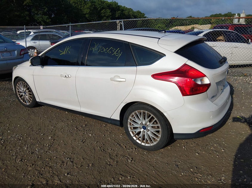 Vin: 1fadp3n29el395378, lot: 46320213, ford focus titanium 20143