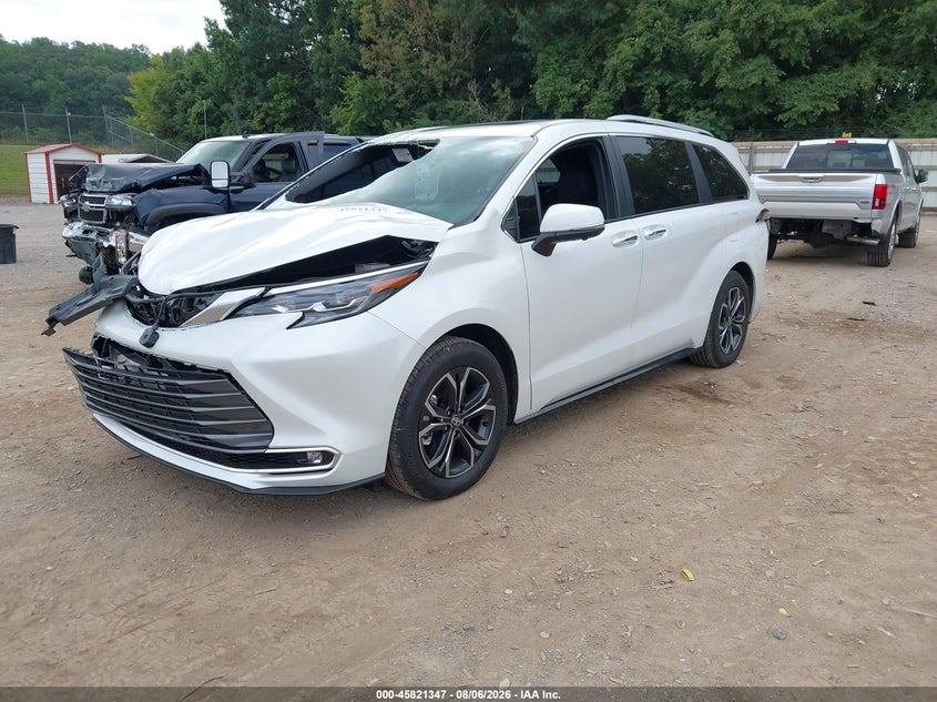 Vin: 5tdeskfc4ts268533, lot: 46320228, toyota sienna platinum 20262