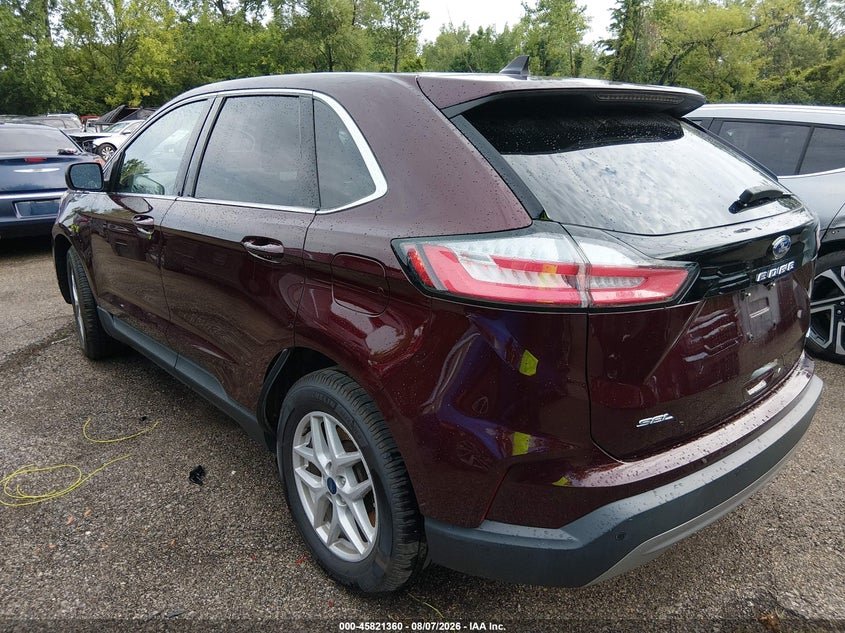 Vin: 2fmpk4j94mba07840, lot: 46320241, ford edge sel 20213