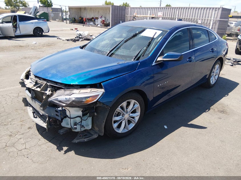 2019 Chevrolet Malibu Lt, Front End, IAAI, VIN 1G1ZD5ST4KF139895 — photo 2