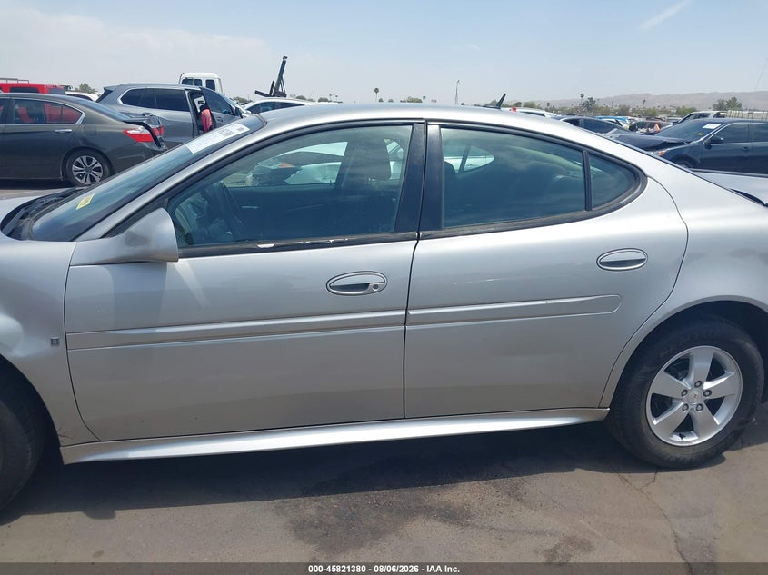 PONTIAC GRAND PRIX 2008 VIN 2G2WP552681175743