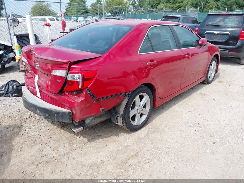 Vin: 4t1bf1fk9eu869861, lot: 46320265, toyota camry se 20144