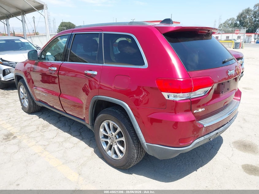 Vin: 1c4rjfbgxfc779125, lot: 46320277, jeep grand cherokee limited 20153
