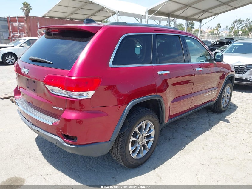 Vin: 1c4rjfbgxfc779125, lot: 46320277, jeep grand cherokee limited 20154