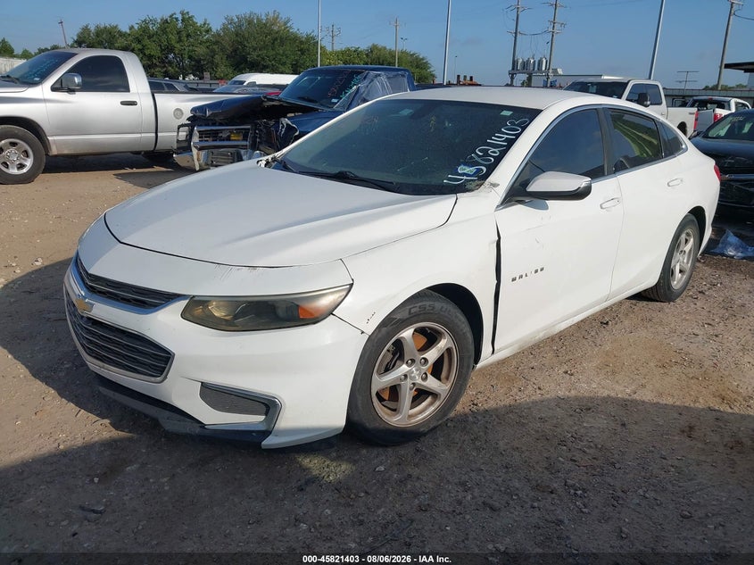Vin: 1g1zb5st0gf301857, lot: 46320284, chevrolet malibu ls 20162