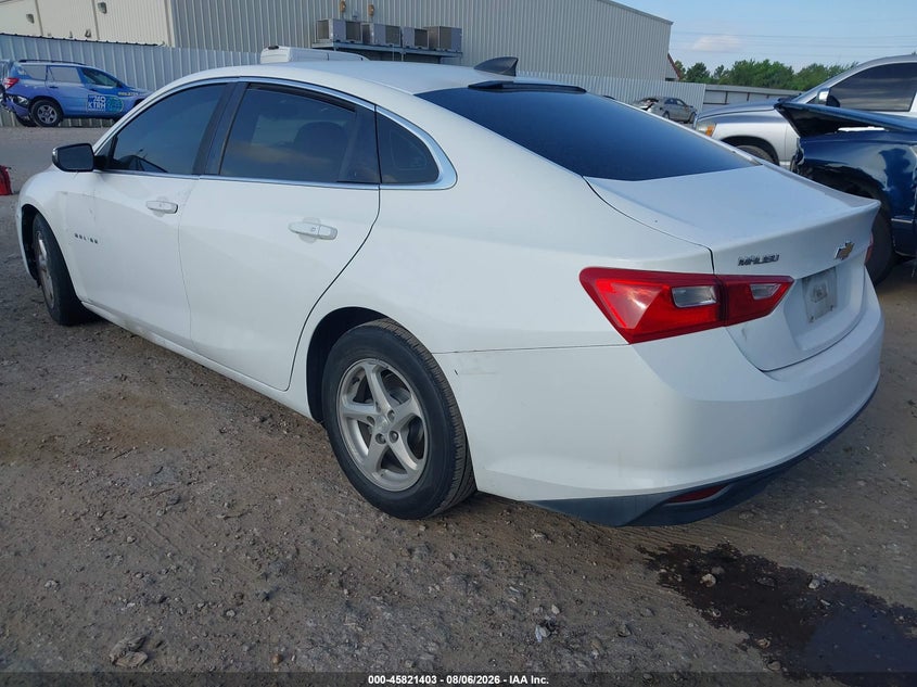 Vin: 1g1zb5st0gf301857, lot: 46320284, chevrolet malibu ls 20163