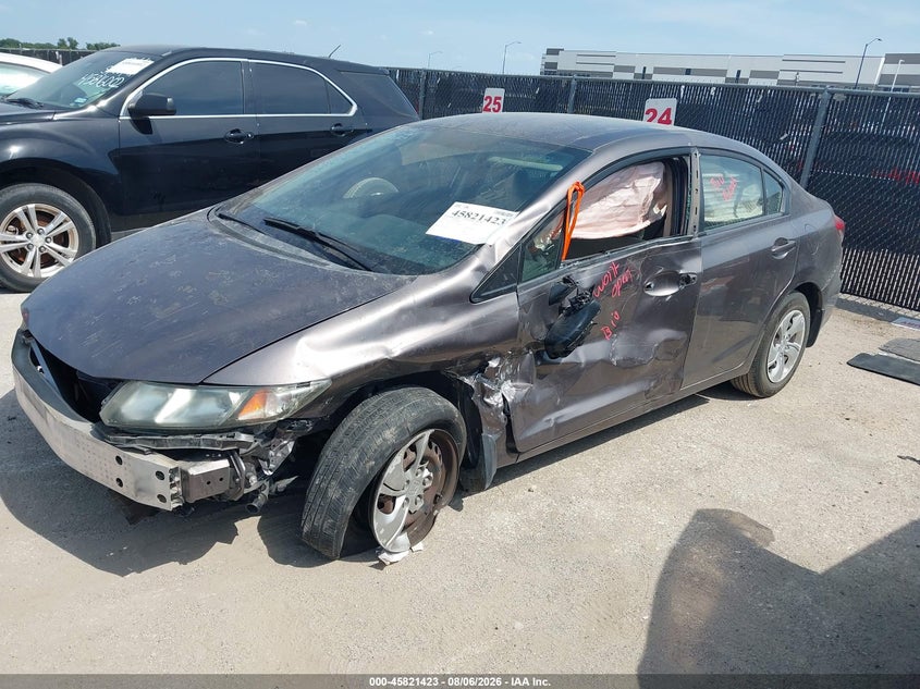 2015 Honda Civic, Обычный износ, IAAI, VIN 19XFB2F51FE069508 — фото 2