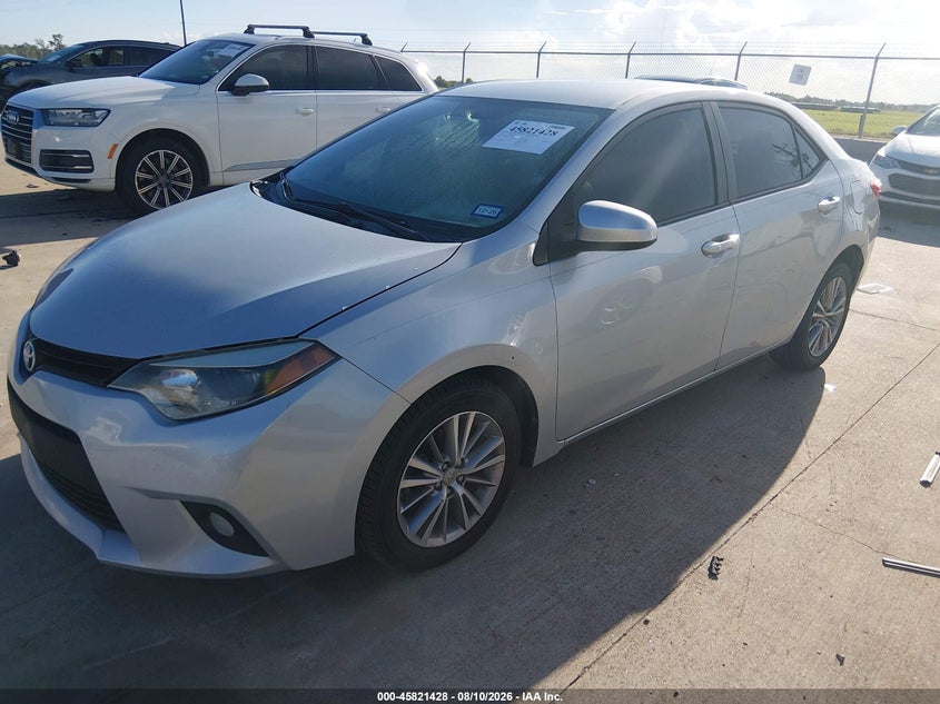 2014 TOYOTA COROLLA SEDAN 1.8L I-4 DOHC, VVT, 132HP