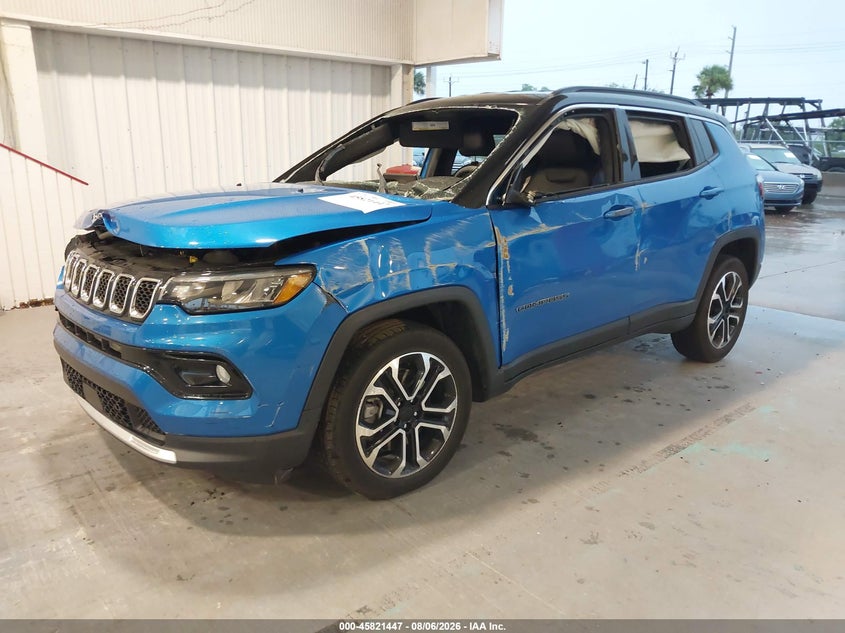 Vin: 3c4njdcn9rt585291, lot: 46320328, jeep compass limited 4x4 20242