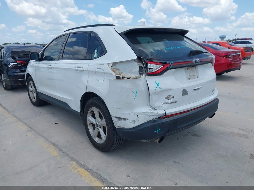 Vin: 2fmpk3g99jbc44174, lot: 46320366, ford edge se 20183